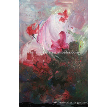 Pintura abstrata da pintura a óleo da flor do sumário do artista famoso